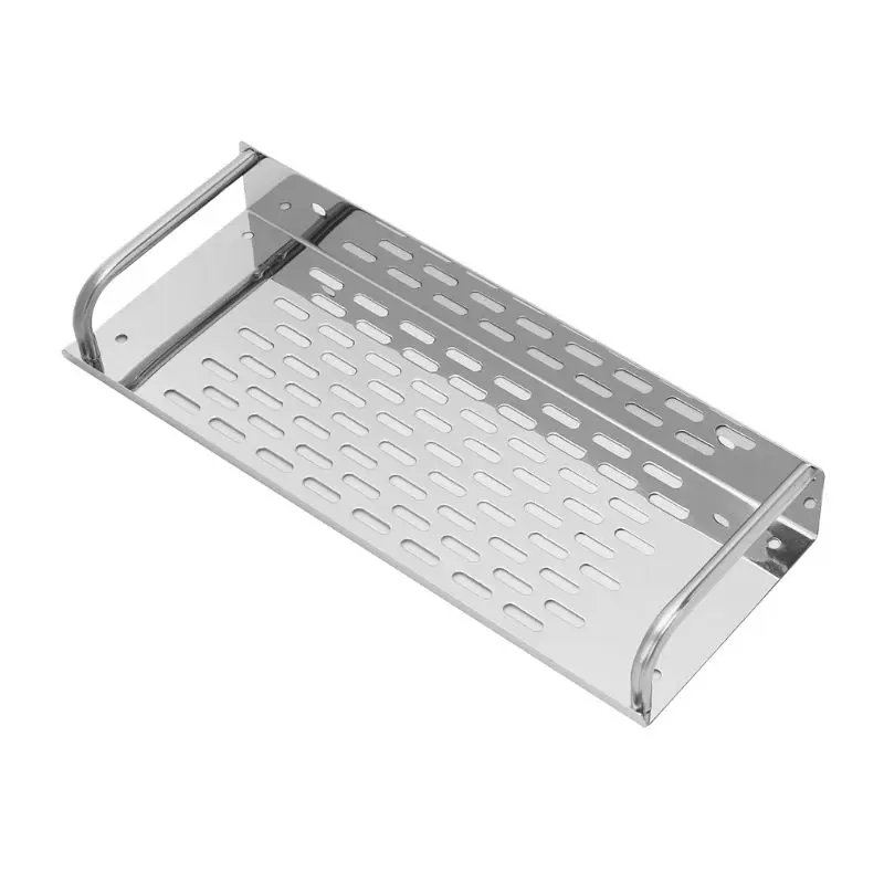 Cucina in Acciaio Inox Mensola del Bagno a Parete Rack di Stoccaggio Singolo Strato
