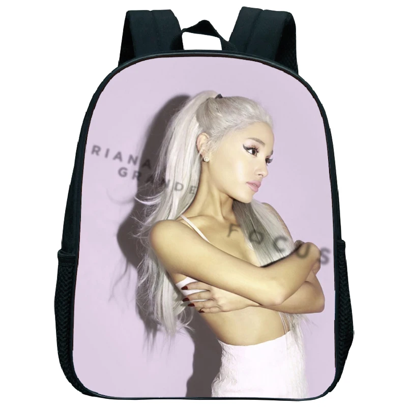 Bambini Ariana Grande scuola materna zaino 13 pollici zaino bambino ragazza ragazzo Bookbag simpatico cartone animato borsa bambini inizia regalo