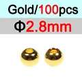 2.8mm Oro 100 piezas