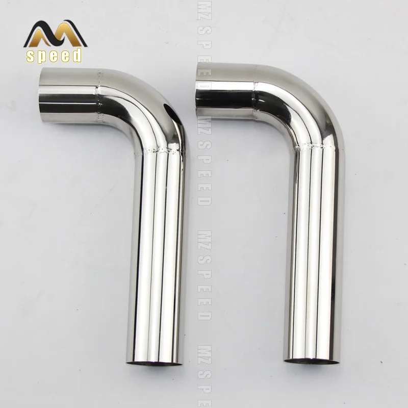 1PCS car accessories Automobile exhaust pipe muffler turns into stainless steel elbow 90 degree Angle pipe to reduce diameter