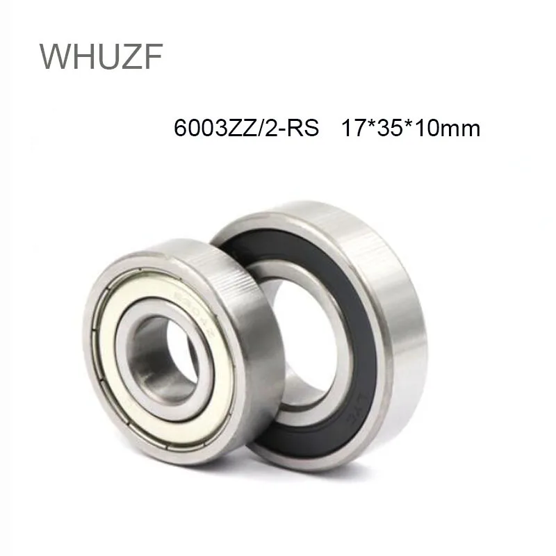 

WHUZF 2/4 шт. 6003RS 2Z подшипник с глубоким желобом 17*35*10 мм ABEC-1 Mute High Speed для румян двигателей 6003 RS 2RZ шарикоподшипники 6003ZZ