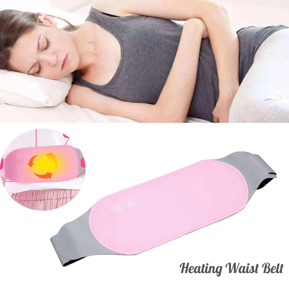 Electric Warm Uterus Belt USB Heating Waist Belt Pain Relief Far Infrared Heated Band Relieve Dysmenorrhea Female Body Heater