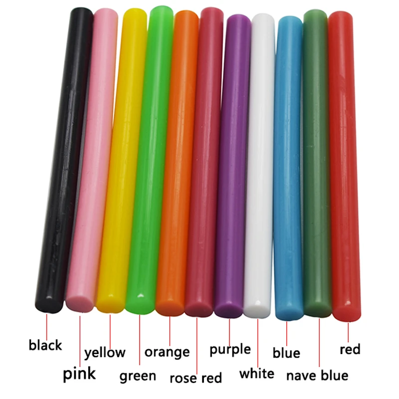 Mix Colorful 7x100MM Hot Melt Glue Sticks 7MM For Electric Glue Gun Craft DIY Hand Repair Accessories Adhesive Sealing Wax Stick