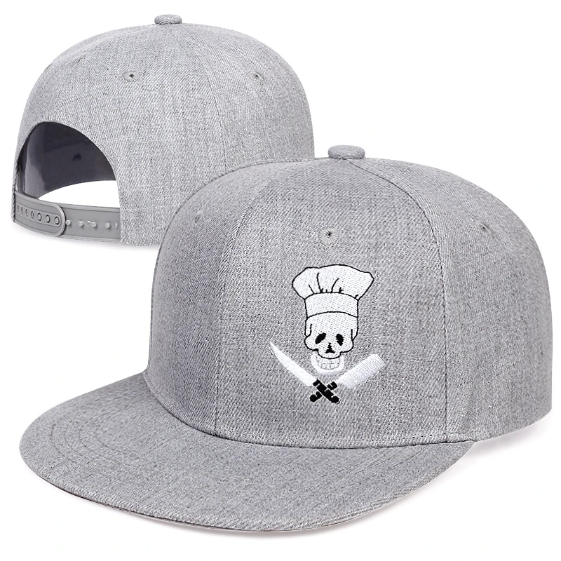 Gorra de béisbol de Chef Grill para hombre y mujer, gorro de algodón liso con estampado de sargento de pirata, Snapbacks, estilo hip hop