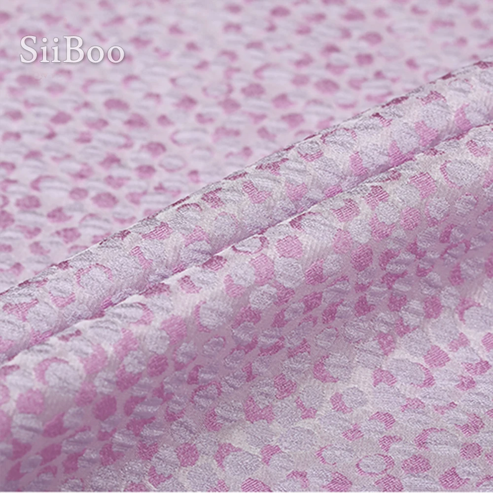 Designer light purple 3D dot jacquard brocade fabric for dress coat jacquard tissue for sewing cloth tela tejido SP3380