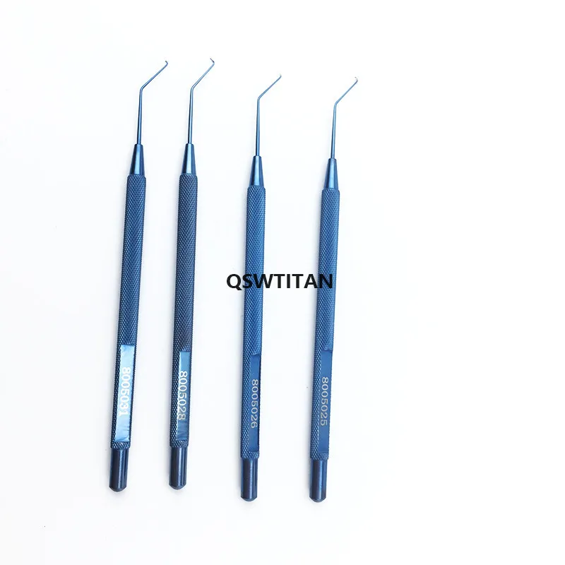 Ophthalmic Titanium instruments Phaco Chopper 4 types claw/1.25mm/1.5mm/1.95mm tip eye Veterinary  surgical Tools