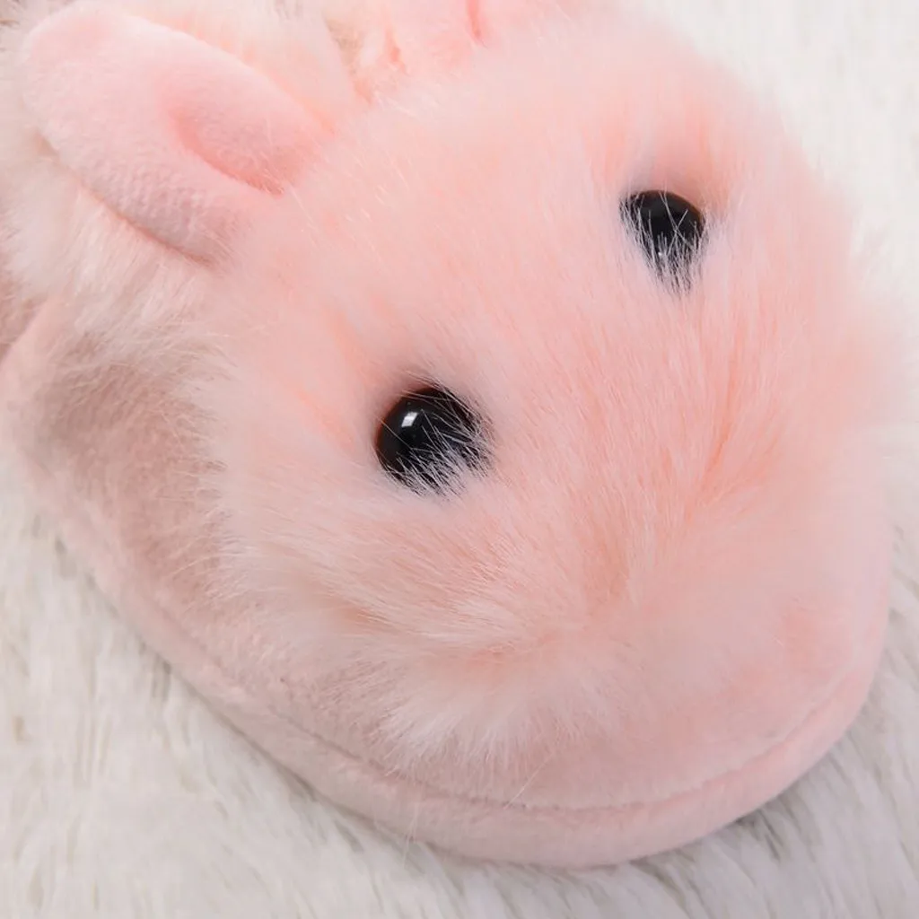 Baby Winter Slippers Children Boys Girls Cute Cartoon Rabbit Slipper Kids Indoor Fur Warm Shoes Child Home Floor Shoes