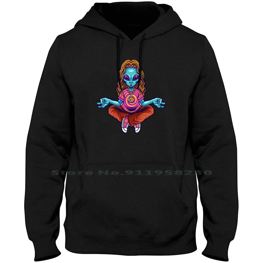 Hippie Yoga Men Women Hoodie Pullover Sweater 6XL Big Size Cotton Cartoon Hippie Movie Comic Yoga Tage Game Pie Ali Lie Hip