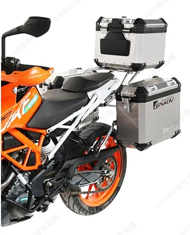 For Ktm 390duke Aluminum Top Case Side Boxes Motorcycle Luggage Box Storage  Case Steel Rack - Bumpers & Chassis - AliExpress