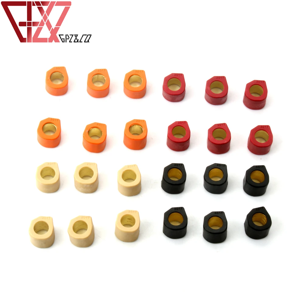 6pc Racing Roller Set Weight 9gram 11gram 13gram 15gram 20x17mm For Piaggio Hexagon 125 LX LXT GTX Runner X9 180 Scooter Engine