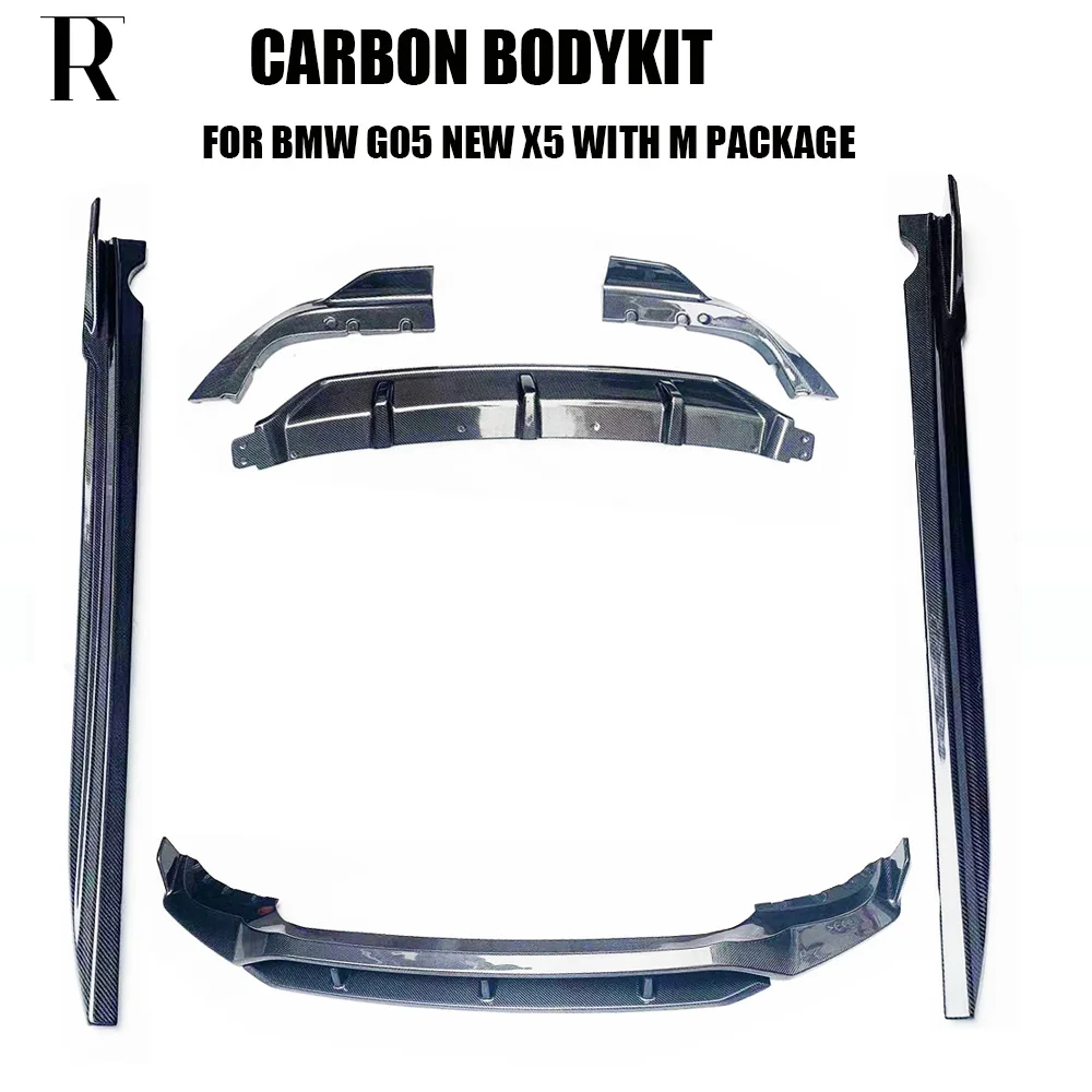 X5 Carbon Fiber Bodykit for BMW G05 X5  with M Package Body kit Rear Diffuser  & Front Lip & Side Skirt