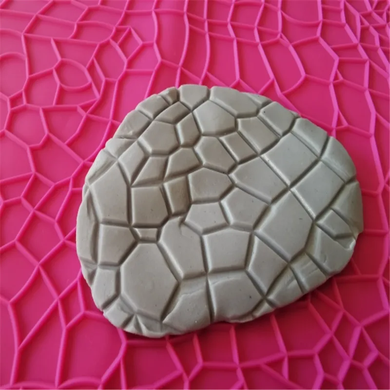 Imitation Crocodile Leather Texture Embossing Mat Cake Decoration Silicone Lace mold Silicone Mat Fondant Baking Cake Tools