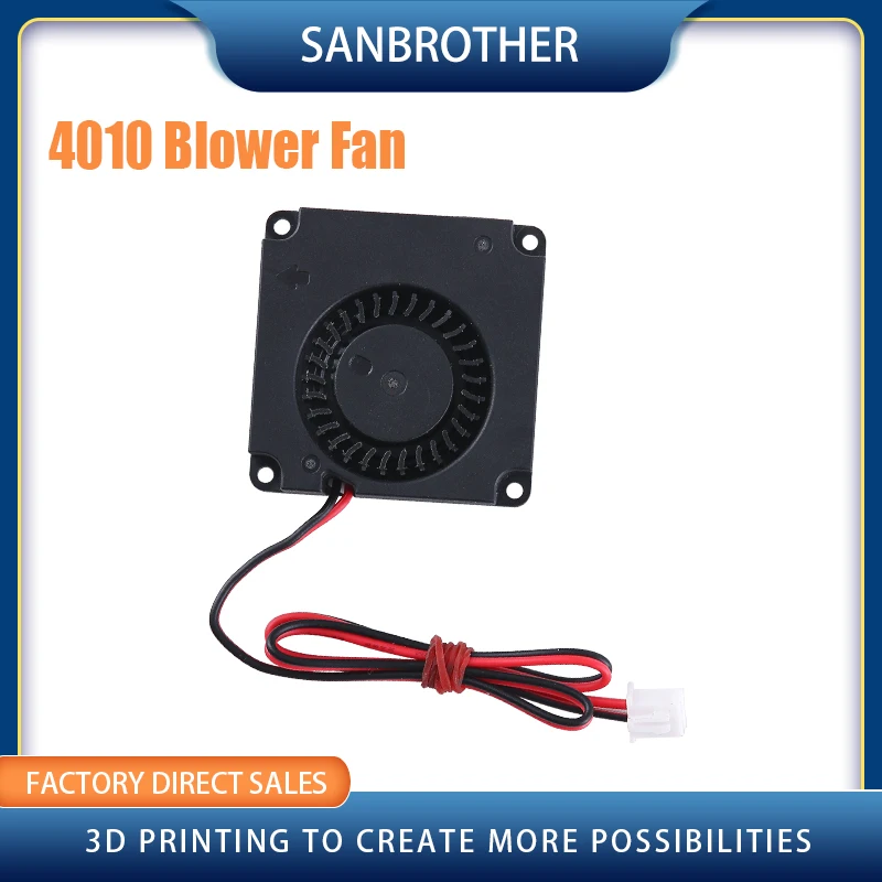 12V 24V 40*10mm 4010 40mm DC Turbo Fan Bearing Blower Radial Cooling Fans 3D Matalchok Printer Accessories  Creality CR-10 Kit