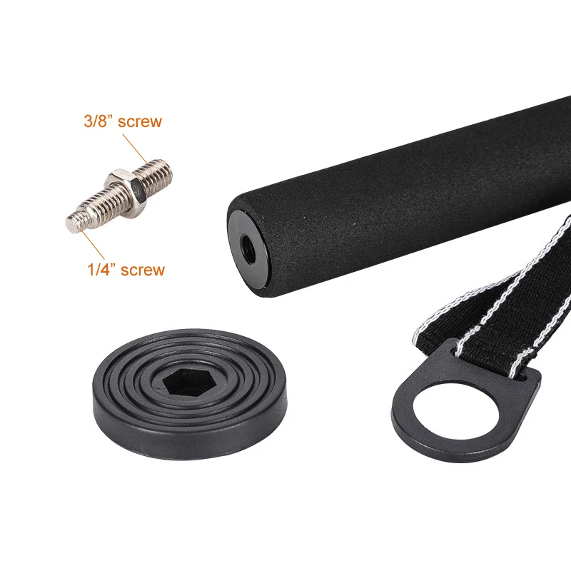 Manbily A-222 كاميرا المحمولة المهنية DSLR الألومنيوم Monopod ترايبود M1 حامل قاعدة KB-0 كرة ثلاثية رؤساء ، Monopod ماكس. 5 كجم