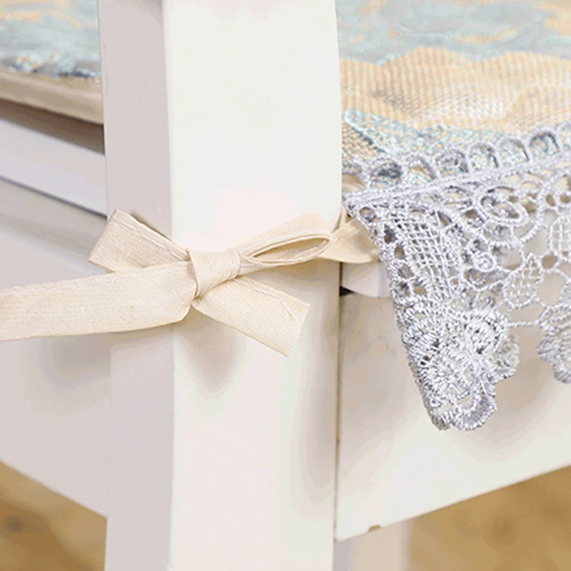 القطن خط كرسي وسادة مريحة مكتب البراز مقعد حصيرة 16 ألوان كرسي الجلوس وسادة الدانتيل حافة ديكور المنزل وسادة الظهر العالمي