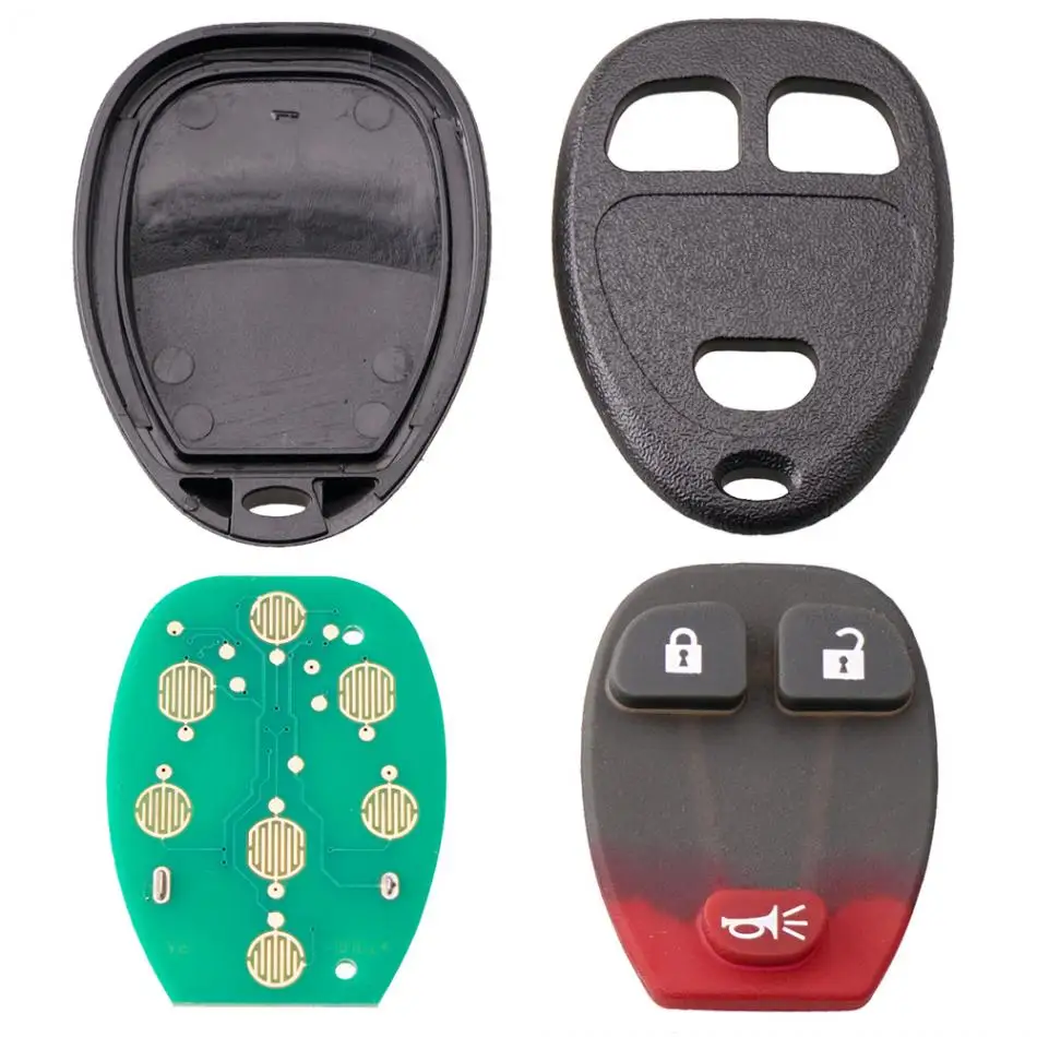 315Mhz 4Buttons 2 Pcs Car Remote Key Fob OUC60270/OUC60221 Fit for Chevy Silverado Traverse Equinox Avalanche/Saturn Outlook Vue