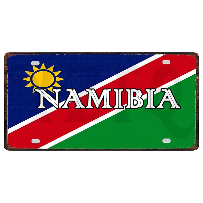 South Africa Nigeria Namibia 30X15CM Travel Souvenir Metal Sign Plate Wall Poster Pub Shop Home Art Decor Customizable DC-1564B