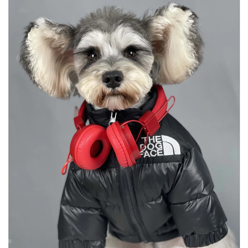 Pet clothes dog polyester down jacket winter dog vest, thick warm and windproof dog coat small medium pet