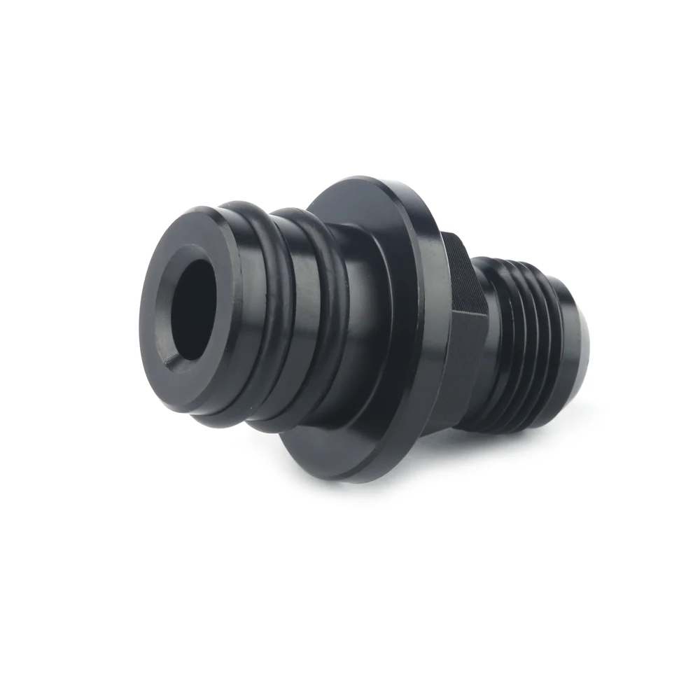 Black Rear Block Breather Fitting Adapter For Acura Integra Honda CR-V Civic Oil Catch Can B16 B18 B20
