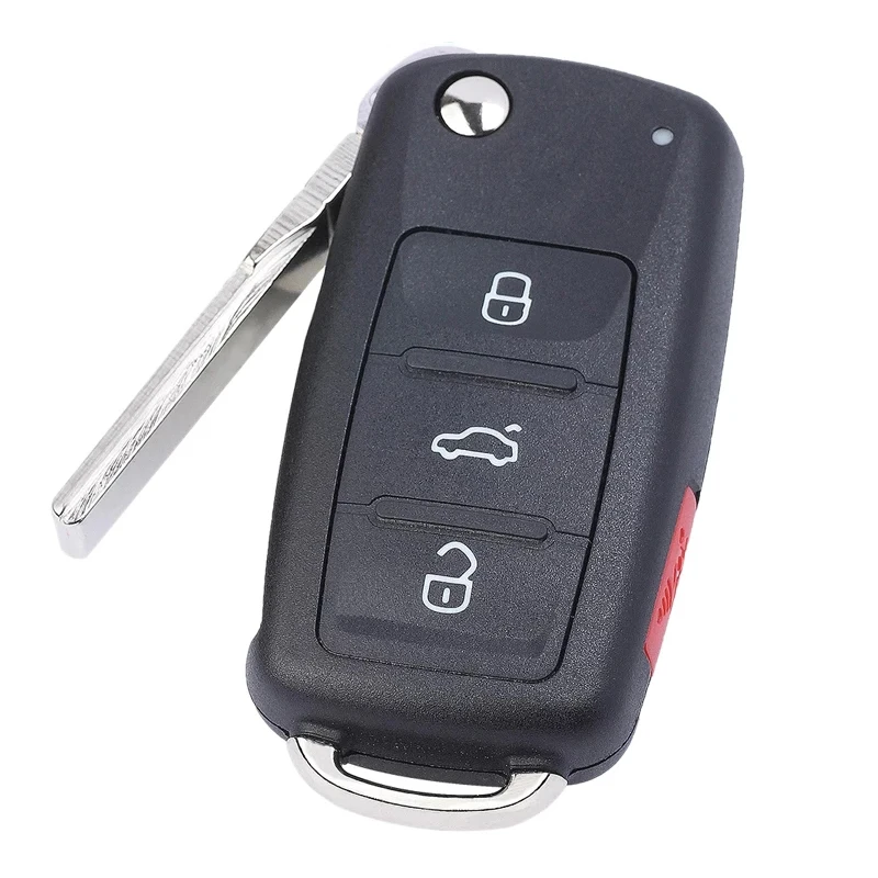 KEYECU for VW Jetta Passat 2012-2019 PN:5K0837202BP FCC: NBGFS93N 4 Buttons 315Mhz ID48 Chip Keyless-go Smart Remote Car Key Fob