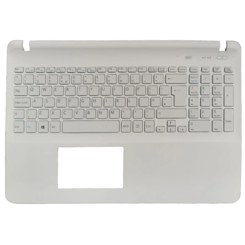 

UK laptop keyboard FOR SONY VAIO FIT15 SVF15 SVF152 SVF153 SVF15E without touchpad Palmrest upper Cover