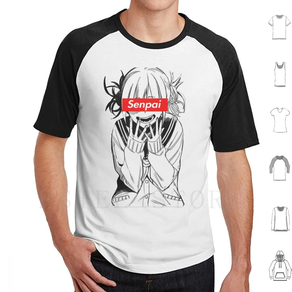 Himiko Toga-Senpai High Quality Design T Shirt Print Cotton Anime Senpai My Hero Acadamia Ecchi Toga Boku No Hero Academia