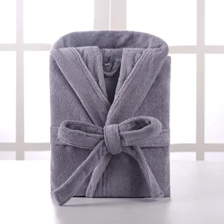 Hooded Bathrobe Men 100% Cotton Long Terry Towel Big and Tall Towel Bathrobe Male Terry Cloth Bath Robe Sleeping Dressing Gown