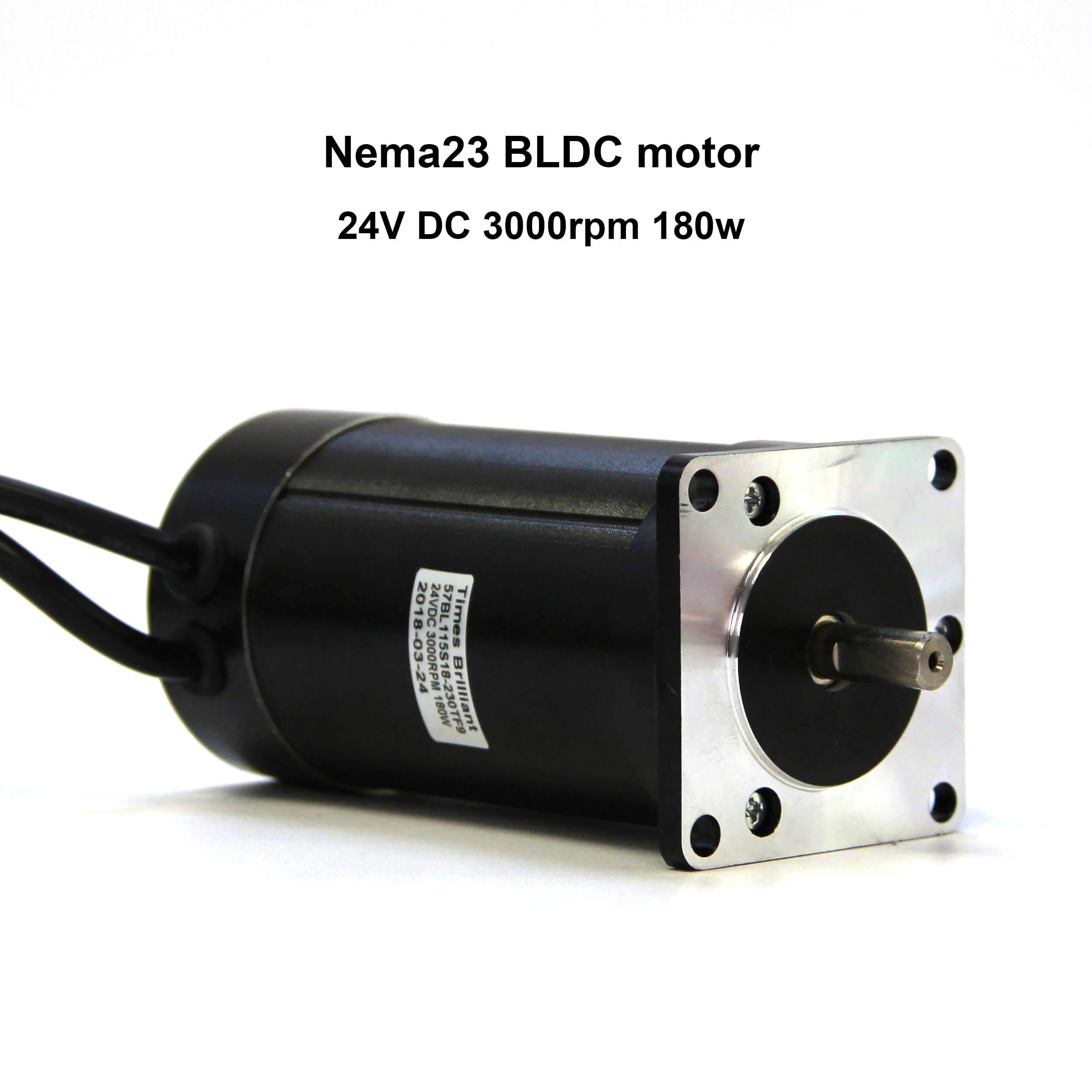 Imagem -02 - Brushless Motor de 180w Brushless dc Motor de 3000rpm 57 mm Comprimento do Corpo 95 mm 24v dc