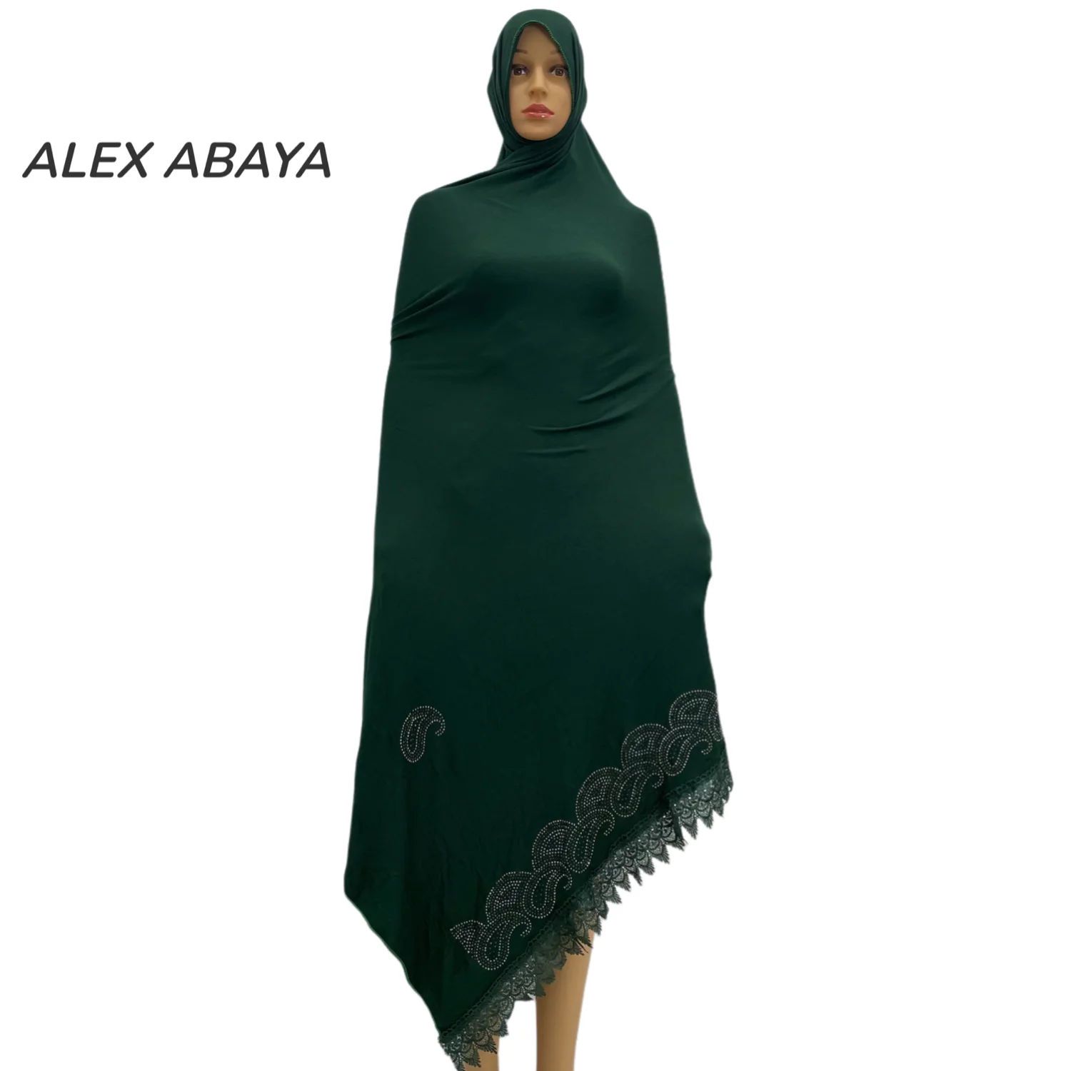 KASHKHA-Hijab for African Muslim Women, Soft Cotton Scarf, Dubai Pray, Big Shawls Wraps, AL-001, New, 2021