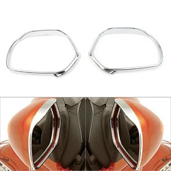 2x Goldwing GL1800 Motorcycle Rearview Side Mirrors Trim Decoration For Honda Gold wing GL 1800 2001-2011 Chrome ABS