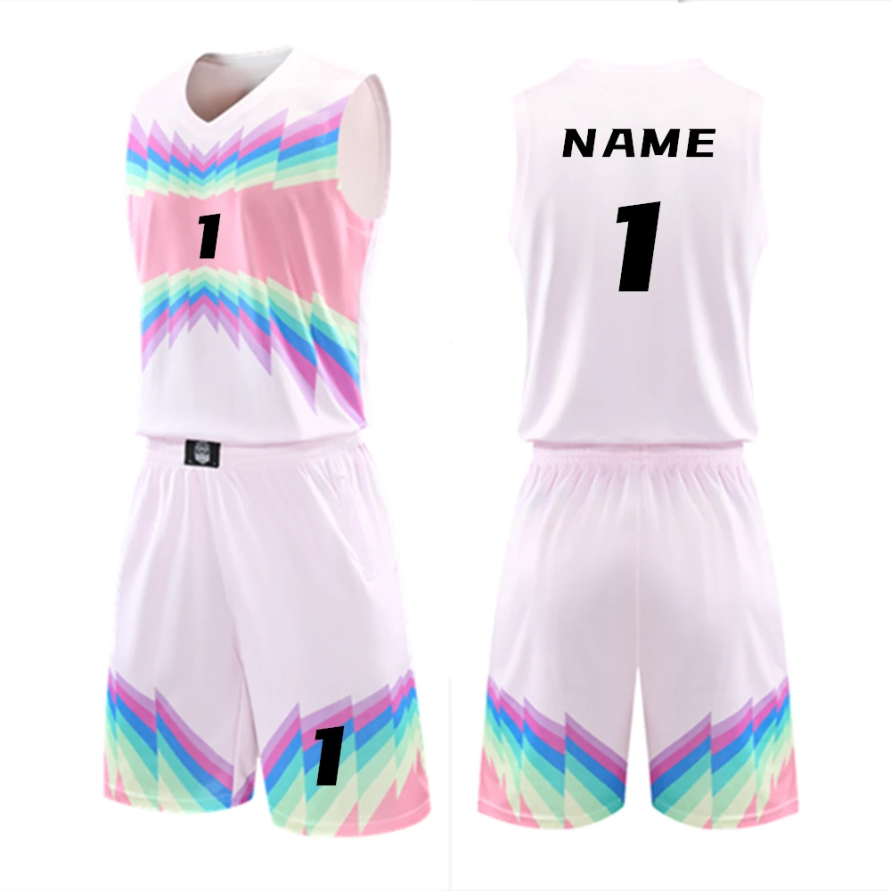 Uniforme da basket per bambini per adulti maglia da basket per donna e uomo Kit per bambini camicia da basket pantaloncini tuta da allenamento taglie forti abbigliamento sportivo