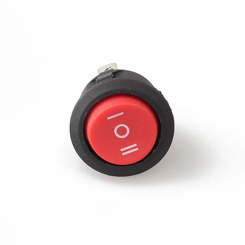 KCD2-103 Drukknop 3 Kleur Spst 3Pin Snap-In Ⅰ/0/Ⅱ Boot Rocker Switch