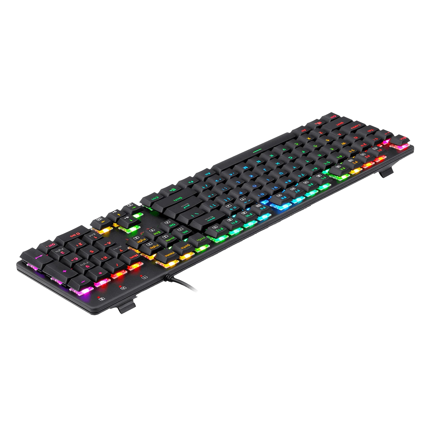 Imagem -02 - Rgb Ultra-fino Teclado Mecânico para Jogos 104 Teclas Anti-ghosting Ação Rápida Menos Viagens para pc Gamer Redragon-k589