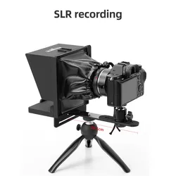 Mini Teleprompter Portable Inscriber Mobile Teleprompter Artifact Video With Remote Control for  Phone and DSLR Recording