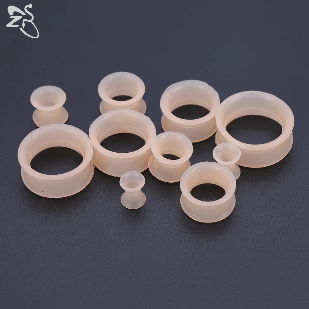 Silicone Thick Double Flared Ear Plug, 2pcs