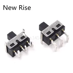 10Pcs SS12D11 Toggle Switch 3Pins Curved Needle 1P2T Handle High 5mm Spacing of 4.7mm 3A 250V SS12D11G5