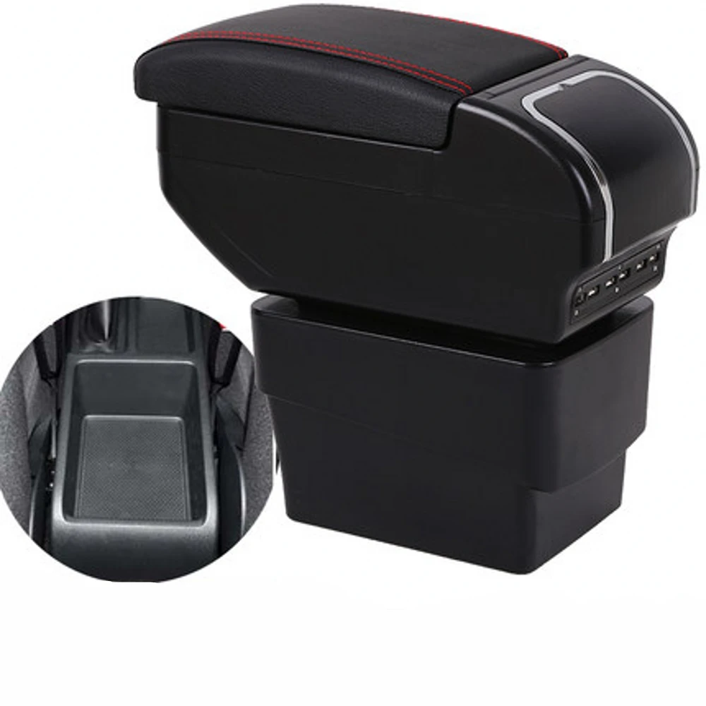 

For Skoda Octavia A7 Armrest Box Arm Elbow Rest Central Console Storage Car Accessories Interior with USB Cup Holde LED