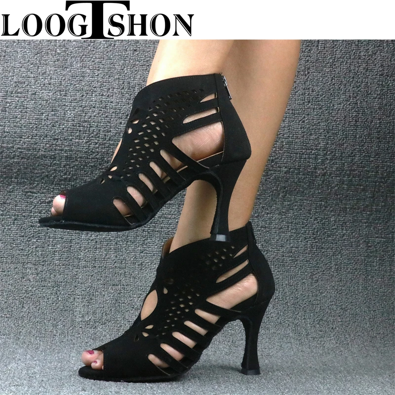 LOOGTSHON shoes woman spring summer 2022 Women summer shoe heel shoe latin dance shoes