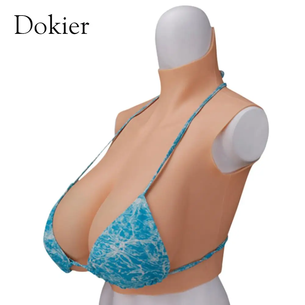 Dokier Big Size Breast Forms Top Quality Boobs Silicone Artificial Enhancer Crossdress Transgender Transvestite Cosplay Shemale