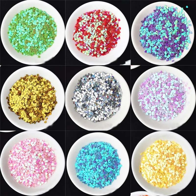 3mmlove nail art sequins peach heart nail patch jewelry accessories sequins clothing accessories wedding throwing confetti jj304