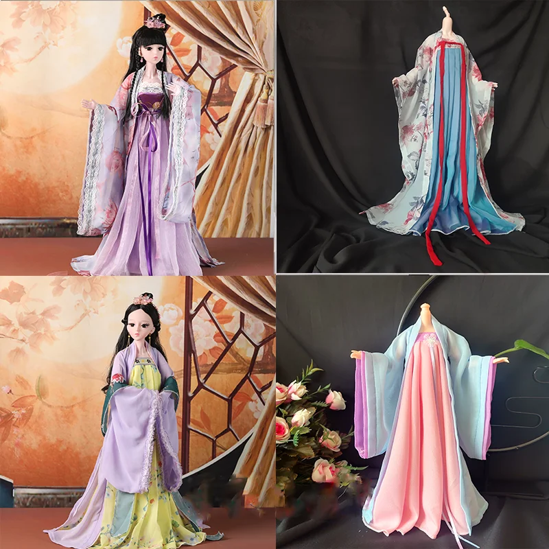 

Barbi 1/6 Scale Figure Doll 1/4 1/3 BJD Clothes Accessories Ancient Costume Hanfu Fairy Dress For BJD/SD YOSD MSD SD13 A0744