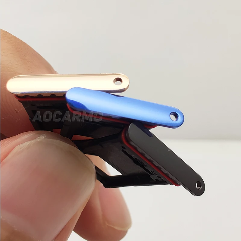 Aocarmo – plateau Nano Sim, pour OnePlus 7 Pro, pièce de rechange simple et double