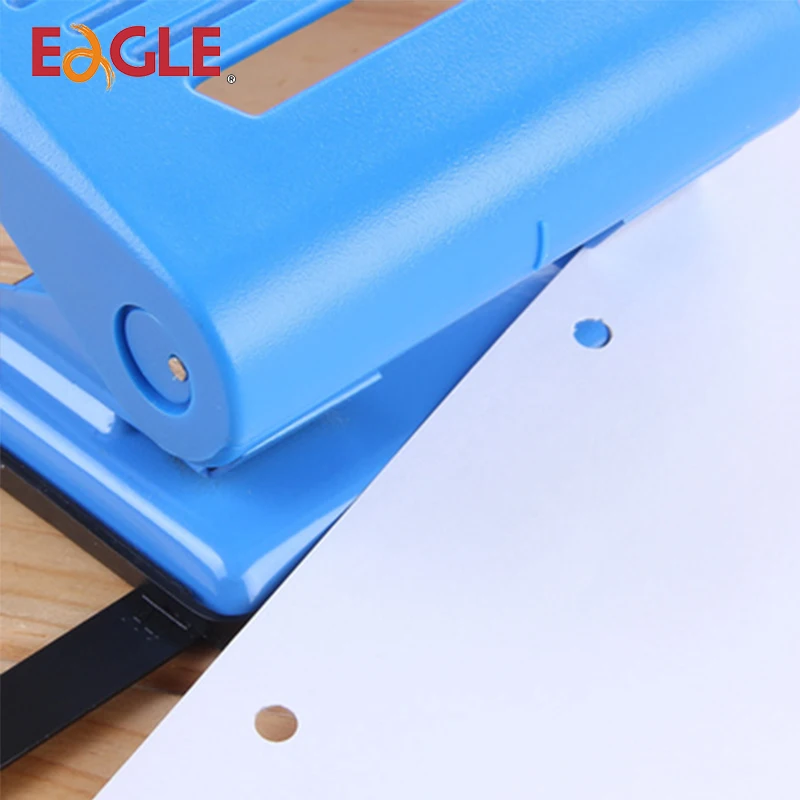 EAGLE 837 Two-hole Punch Round Hole Puncher Loose-leaf Paper A4/A5/A6 Document Binding Punching Machine Tool Circle Hole Punch