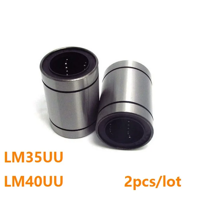 

2pcs/lot LM35UU LM40UU LM35 LM40 35x52x70mm 40×60×80mm Linear motion bearings bushings for CNC router parts