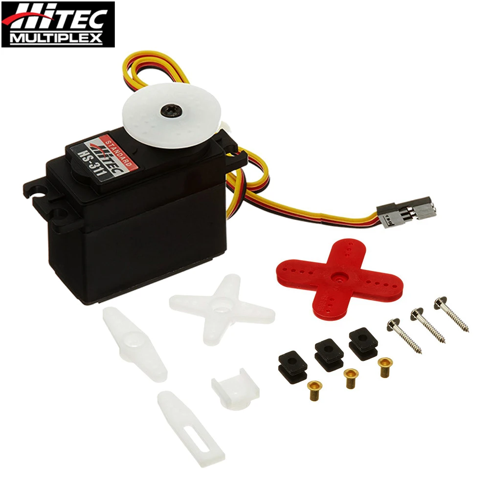 

Hitec HS-311 HS311 4.8-6.0V Standard Analog Servo Durable Gear For Plane 1:8 Monster On-road Buggies Truggies Crawlers Sail Boat