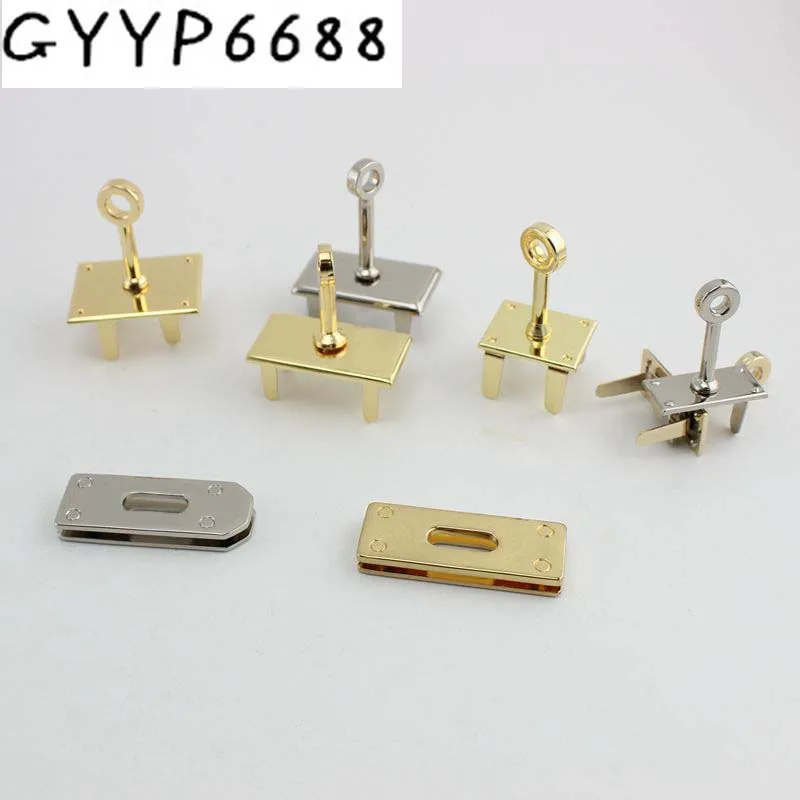 40pcs 5pcs Repair high end lock seat female package lock buckle twist bag hardware accessories platinum bag lock Arch bridge