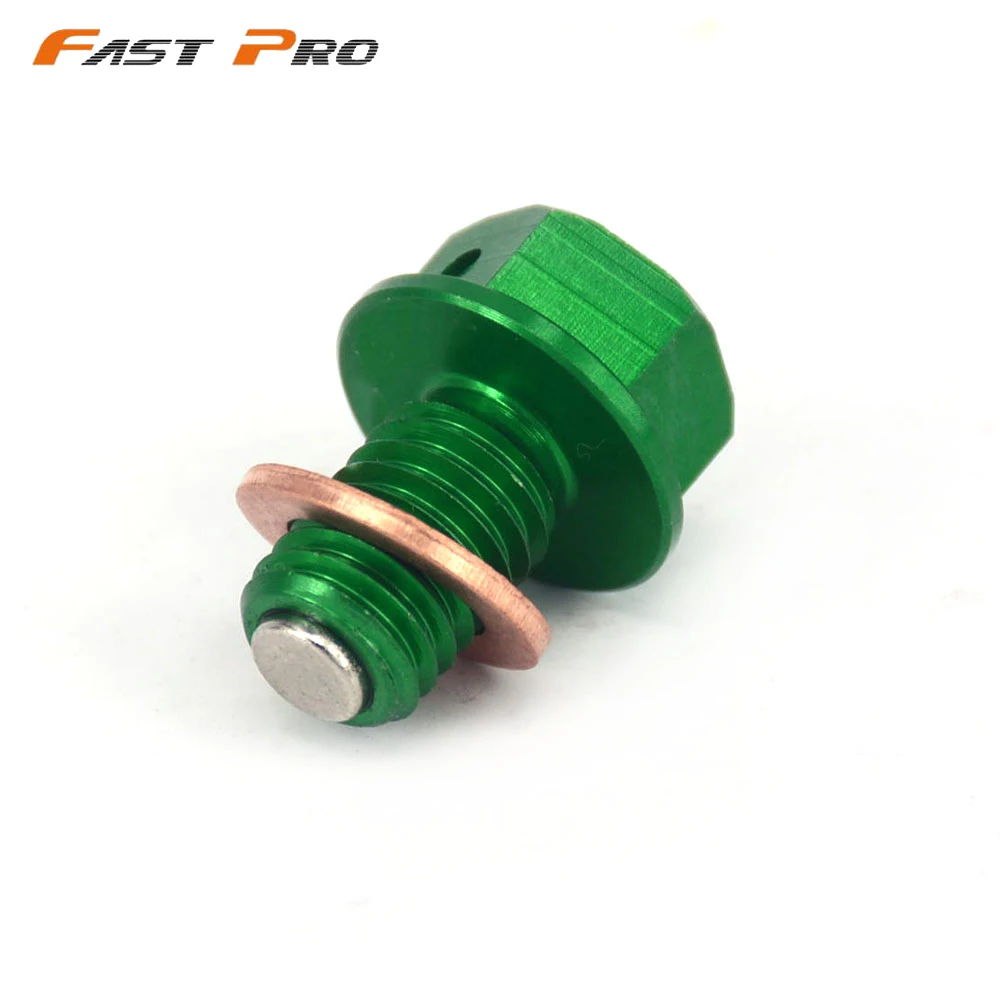 Motorcycle CNC Magnetic Oil Drain Plug Bolt For KAWASAKI KX65 KX85 KX100 KX125 KX250 KX500 KX250F KX450F KLX250 KLX300R