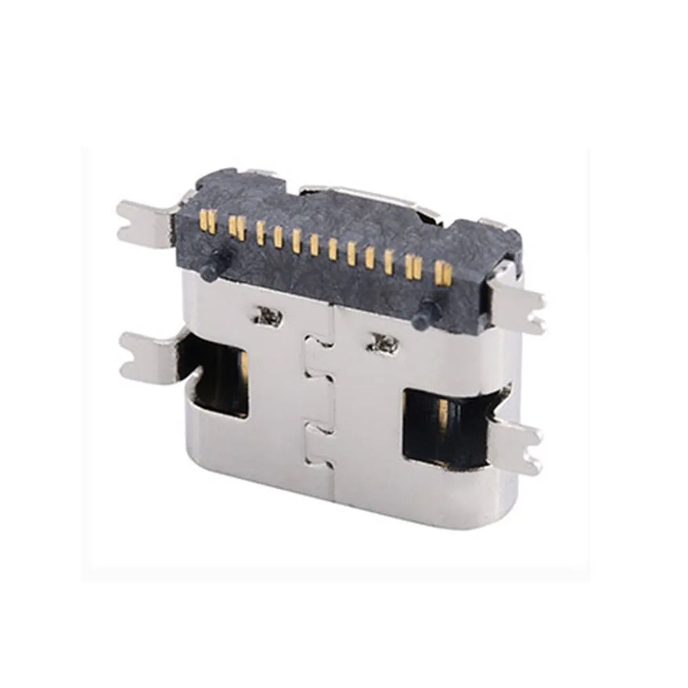 50pcs TYPE-C Female SMT 16PIN Four-pin Patch USB Type C Fast Charging Interface 5A High Current Power Charging Port Connector