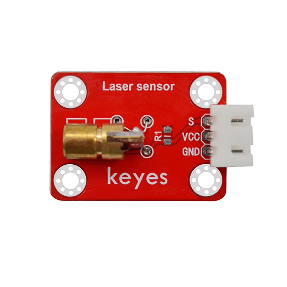 5pcs Keyes Brick Laser Head Sensor Module (Pad hole) With 2.54mm Anti-reverse Plug White Terminal
