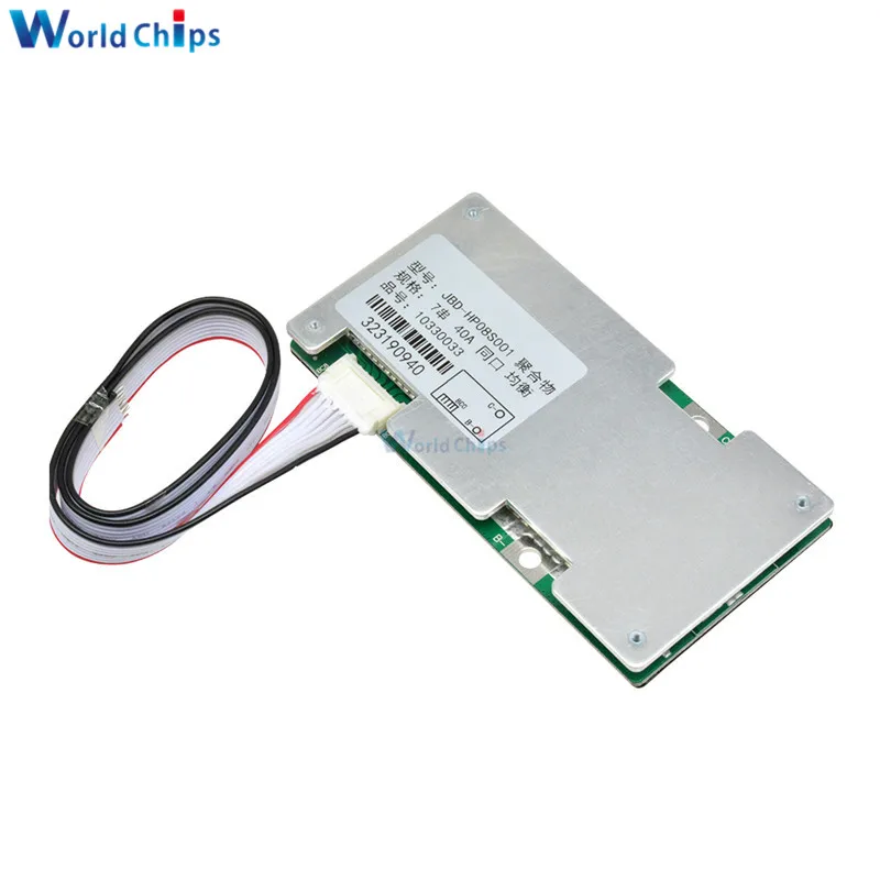 7S 24V 30A 40A 60A Lithium Battery Protection Board Inverter High Current Balance Circuits 7 Cell Lipo Li-ion Packs BMS PCB PCM